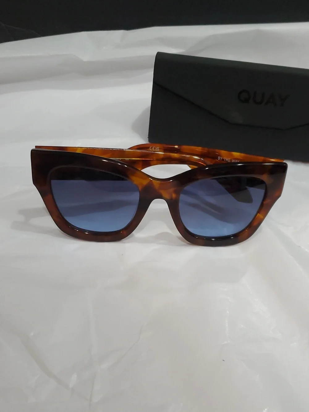 Quay Australia By The Way brown tortoiseshell fade lenses Oversized Sunglasses